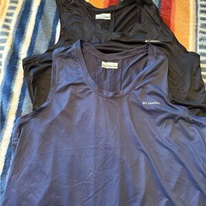 Women’s Columbia Navy and Black Sleeveless Tops
